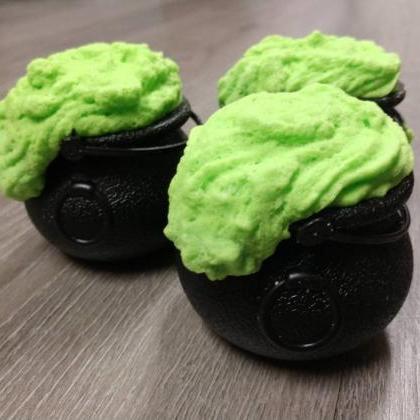 Lime Witches Brew Bath Bomb Cauldron With Surprise..