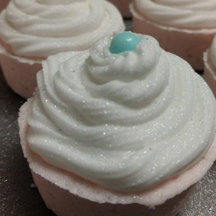Good Vibes Bath Bomb Cupcakes With Bubble Frosting..