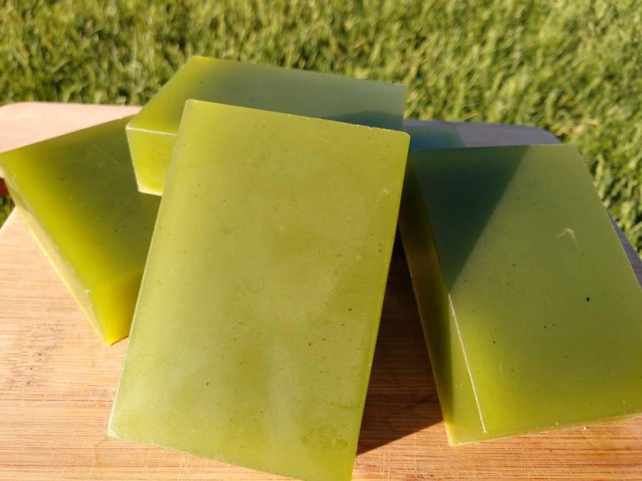 Basil shea butter glycerin All Natural handmade 4 oz Soap bars
