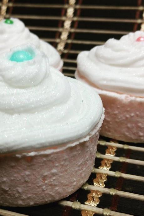 Good Vibes Bath Bomb Cupcakes With Bubble Frosting No Sugar