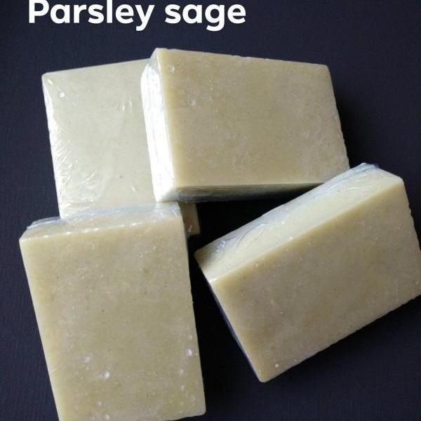 THE GREENERY all-natural parsley spinach sage infused vegan soap
